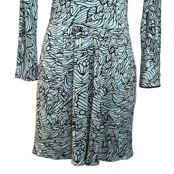 Mara Hoffman V-Neck Silk Dress Long Sleeve - Picture 3 of 7